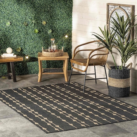 Nuloom Kiernan Vertical Teardrop Stripe Indoor/Outdoor Area Rug 8ft x 10ft GBCB35B-8010